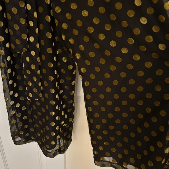 Anthropologie ASTR The Label Metallic Polka Dot Jumpsuit - Size Small - Picture 5 of 9